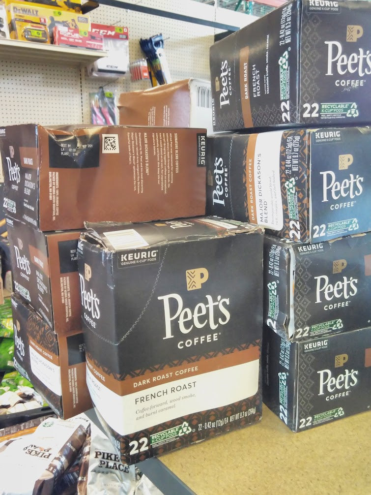 Peet's Coffee French Roast, Dark Roast, 22 Count Single Serve K-Cup Coffee Pods for Keurig Coffee Maker