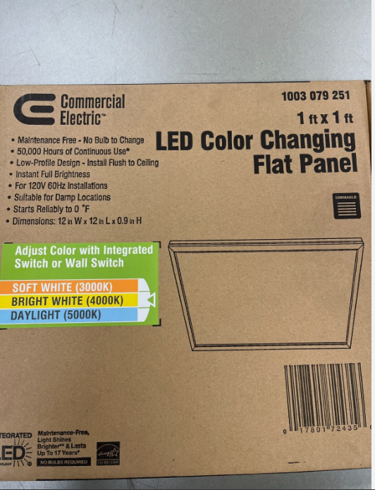 NUWATT LED Color Changing Flat Panel 1x1