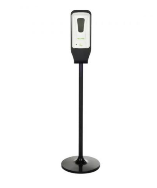 Alpine Industries ALP430-L-S Automatic Hands-Free Liquid/Gel Hand Sanitizer/Soap Dispenser with Floor Stand, 1200 mL, White