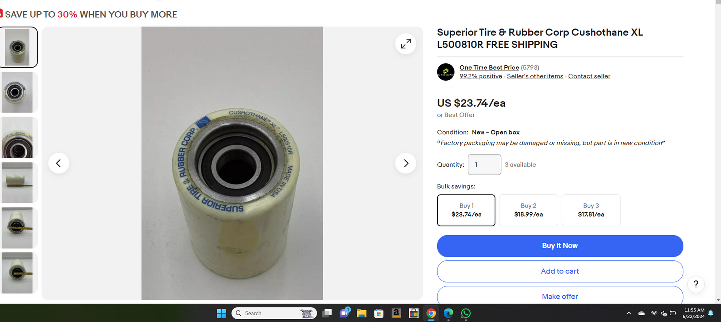 Superior Tire & Rubber Corp Cushothane XL L500810