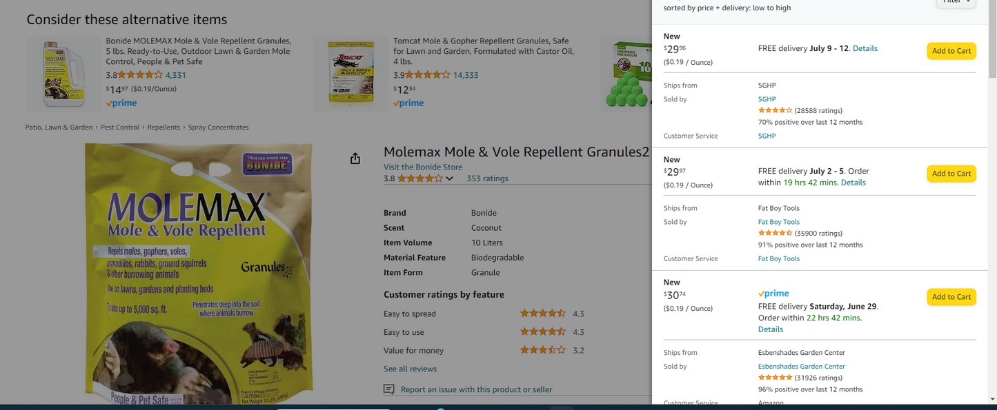 Molemax Mole & Vole Repellent Granules2