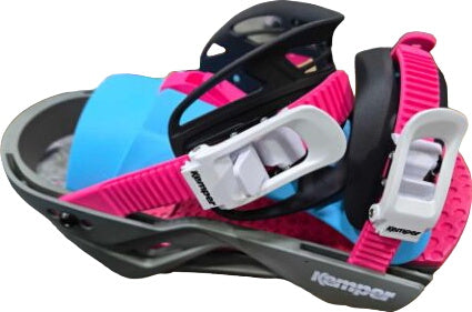 Kemper Freestyle Snow Board Snowboard Bindings Medium Large M/L Carolina Blue/Pink