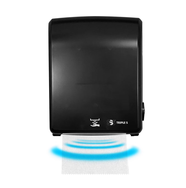 SSS Sterling Select 2.0 8" Electronic TouchFree Roll Towel Dispenser, Black