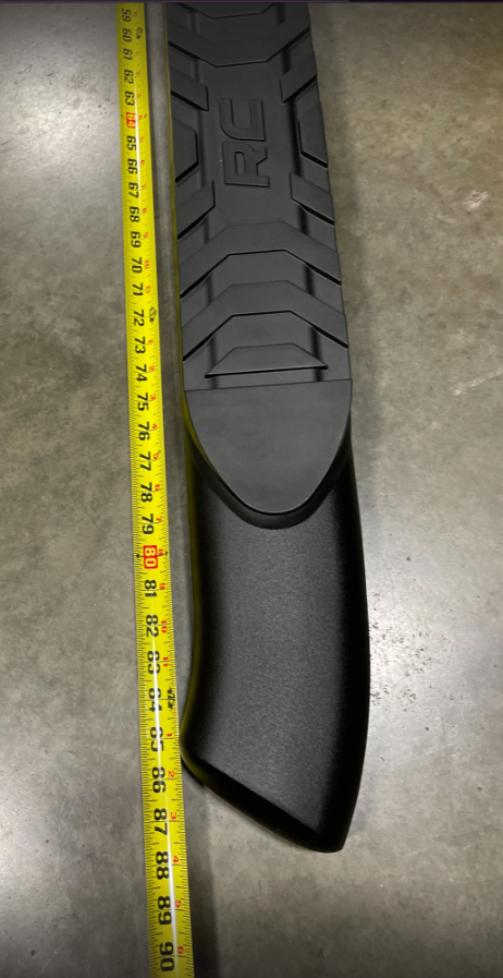 Step Bars Side Steps Compatible with Dodge Ram Crew Cab 09-20 (2Pcs) 5 Inch Black Oval Curved Nerf