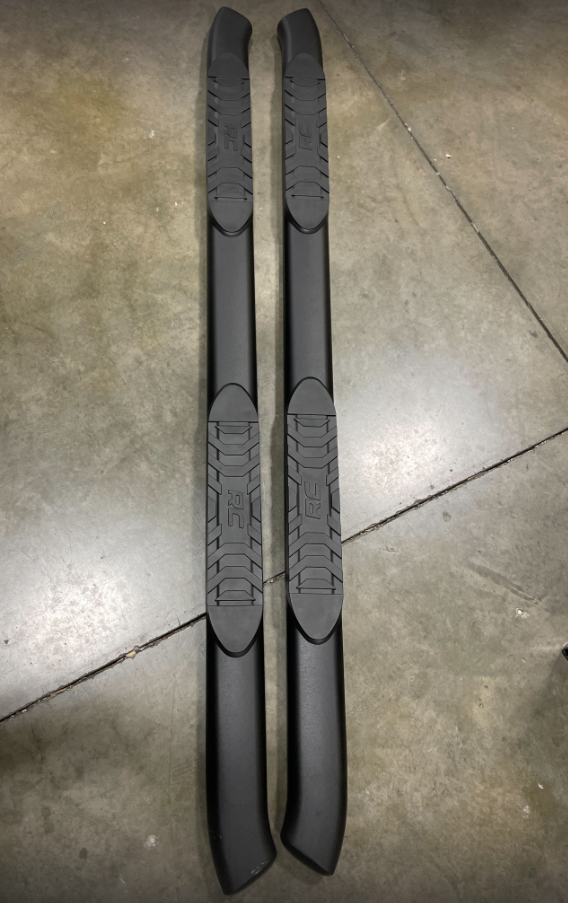 Step Bars Side Steps Compatible with Dodge Ram Crew Cab 09-20 (2Pcs) 5 Inch Black Oval Curved Nerf