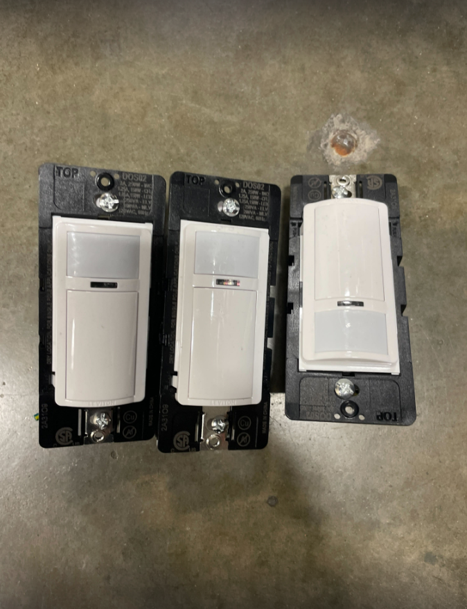 Motion Sensor Switch 3 Pack White, Leviton decora