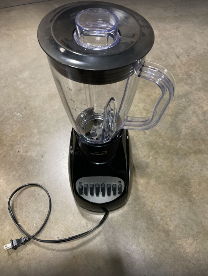 Brentwood JB-220B 12-Speed + Pulse Blender, Black Licuadora Model