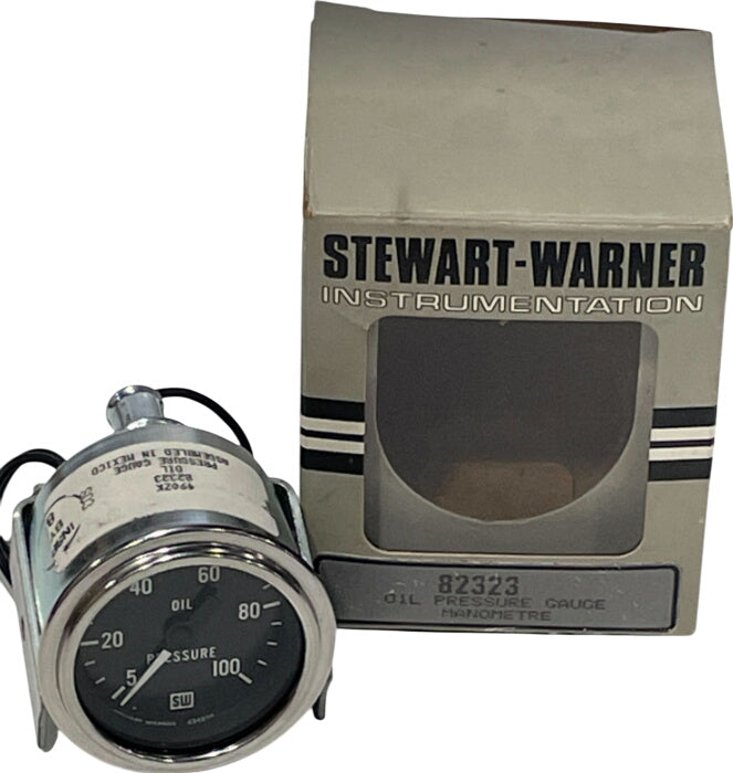 Stewart Warner 82323 Deluxe 2-1/16" Oil Pressure Electric Gauge