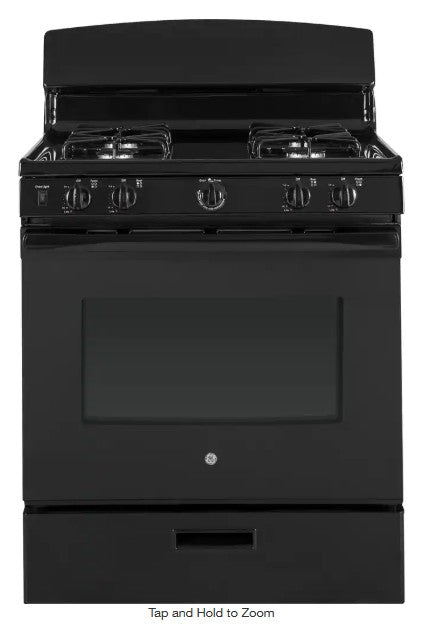 GE 30 in. 4.8 cu. ft. Freestanding Gas Range in Black JGBS30DEK6BB MSRP $578