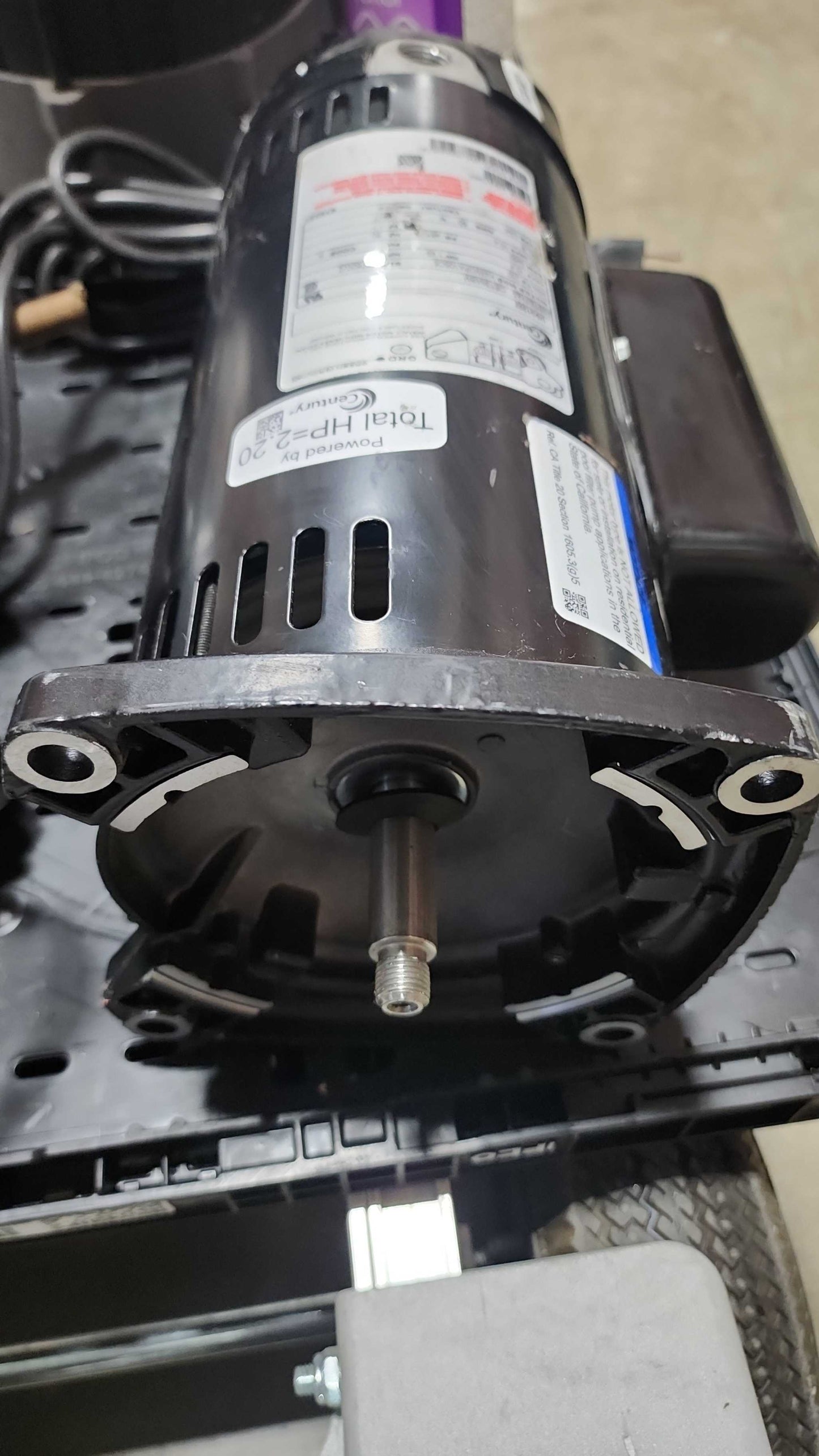 Century - Pool Pump USQ1202, 2HP, 230V, 3450RPM, PHASE 1