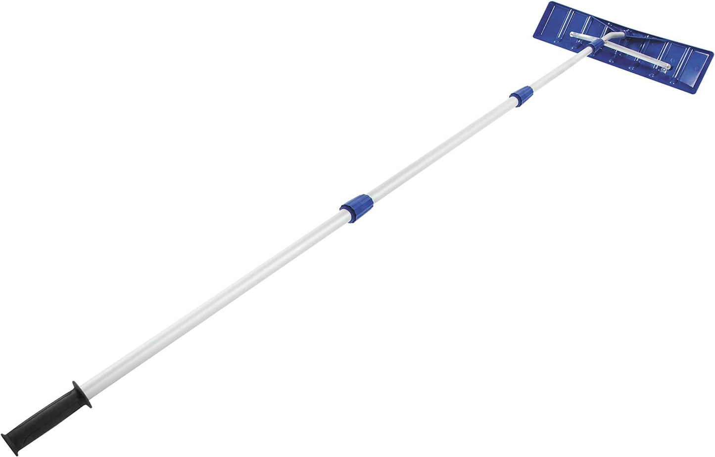 Snow Joe RJ204M 21' Twist-n-Lock Telescoping Snow Shovel Roof Rake with 6" by 25" Poly Blade, 25 inches, Blue