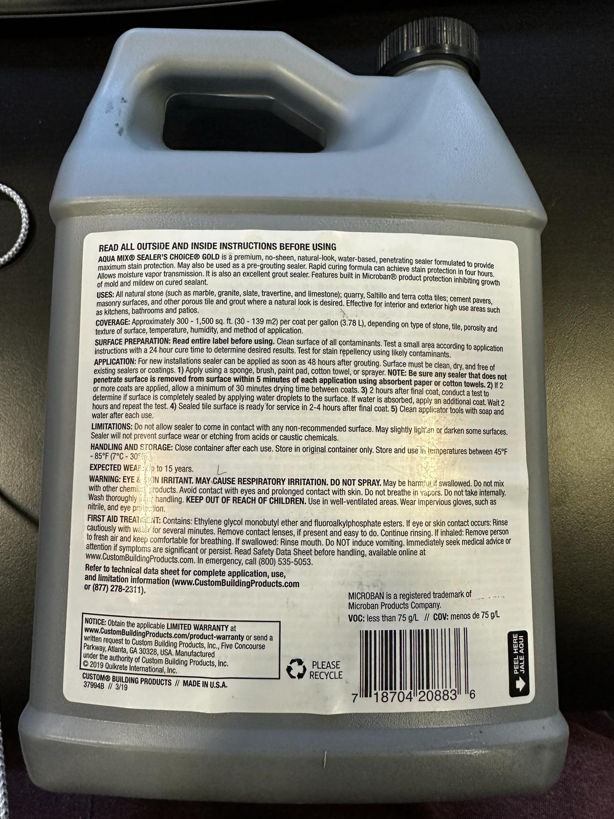 Aqua Mix Sealer's Choice Gold - Gallon