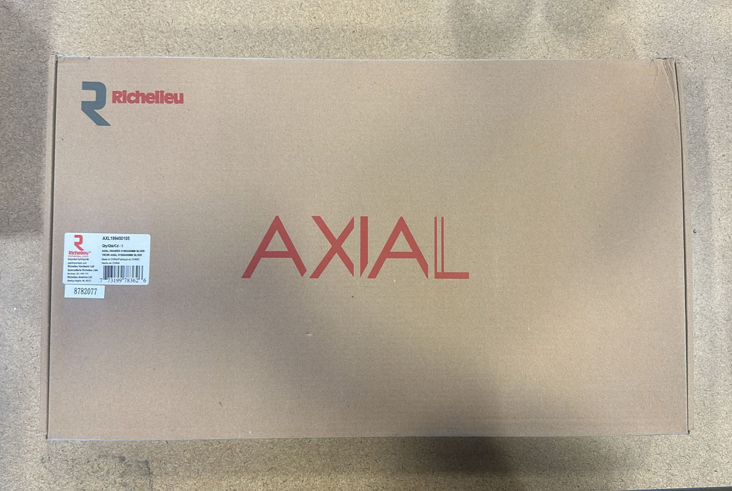 Richelieu AXL199450105 AXIAL Drawer - 199 mm Height (set of 4)