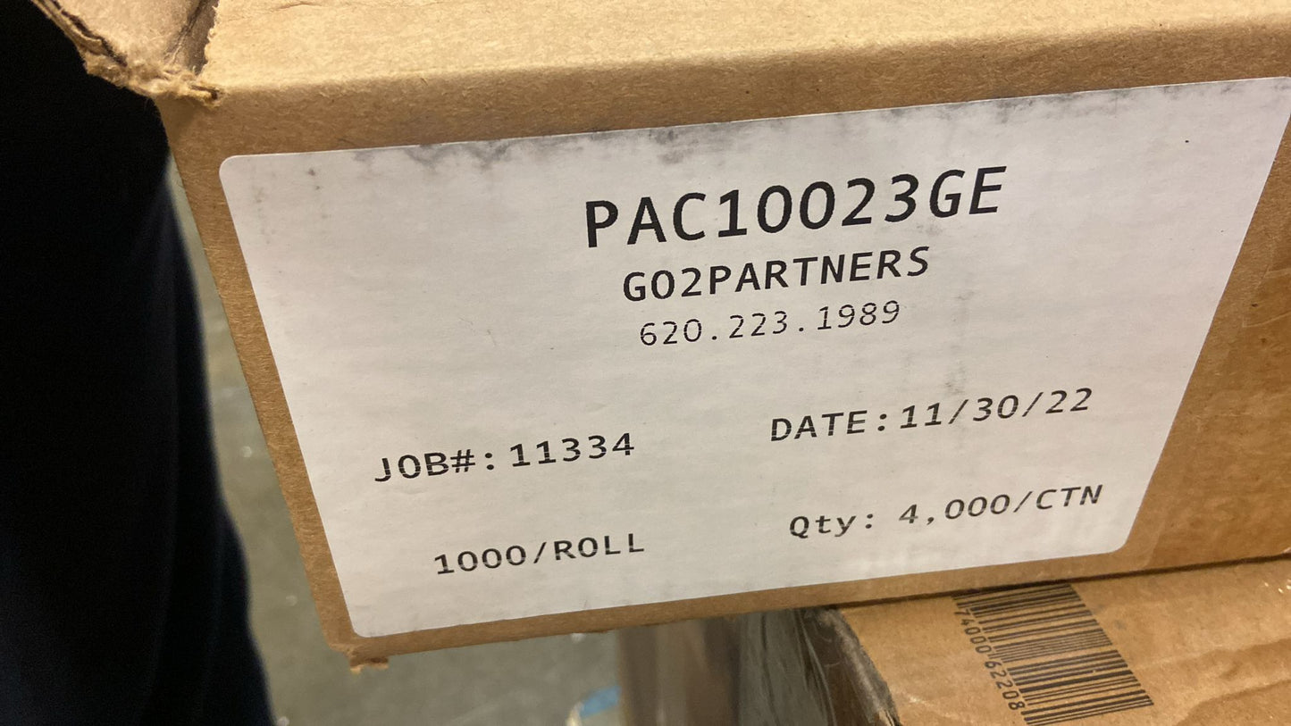 Compulabel Thermal Transfer Shipping Labels, 4 inch x 6 inch, White, Permanent Adhesive, 1000 Per Roll, 4 Rolls