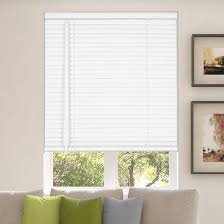 CALYX INTERIORS Room Darkening Vinyl Mini Blinds, Cordless, 1" Slat, 22.5" W x 48" H, White