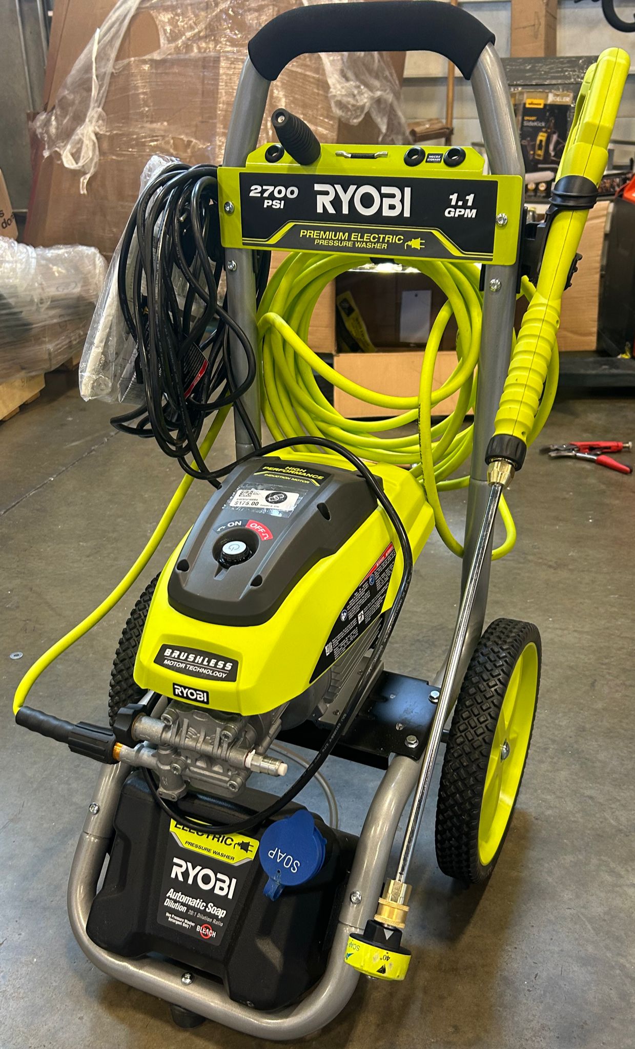 Ryobi 2700 PSI Electric Pressure Washer green