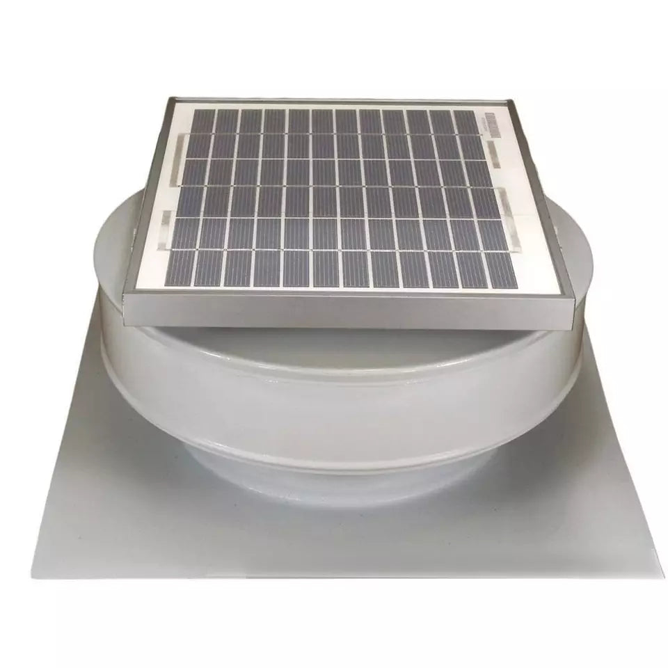 Solar Powered Roof Mounted Exhaust Attic Fan Active Ventilation 8 in Vent RBSF-8