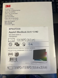 3M™ Bright Screen Privacy Filter for Apple® MacBook Air® 13 M2, 16:10, BPNAP006