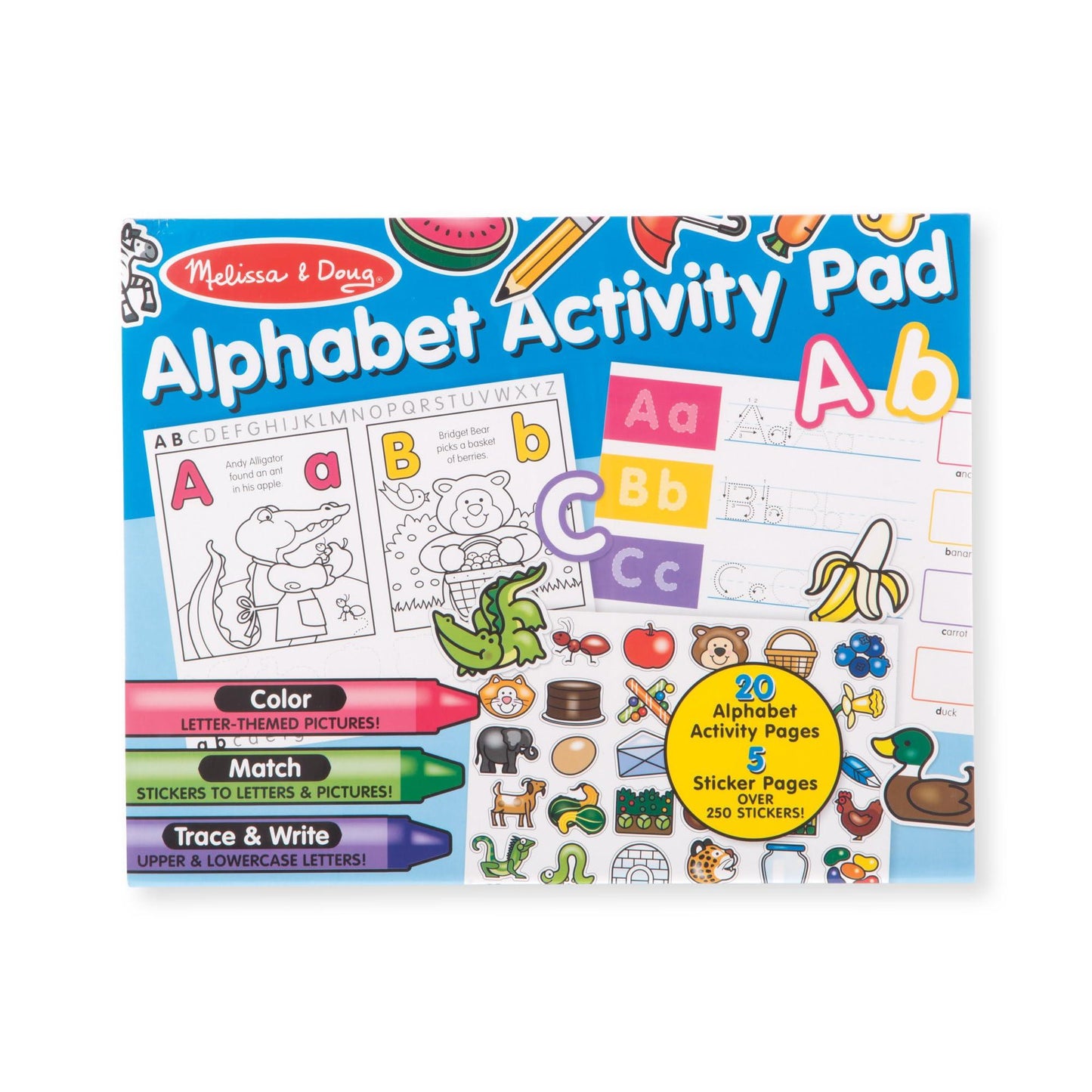 Melissa & Doug Alphabet Activity Sticker Pad