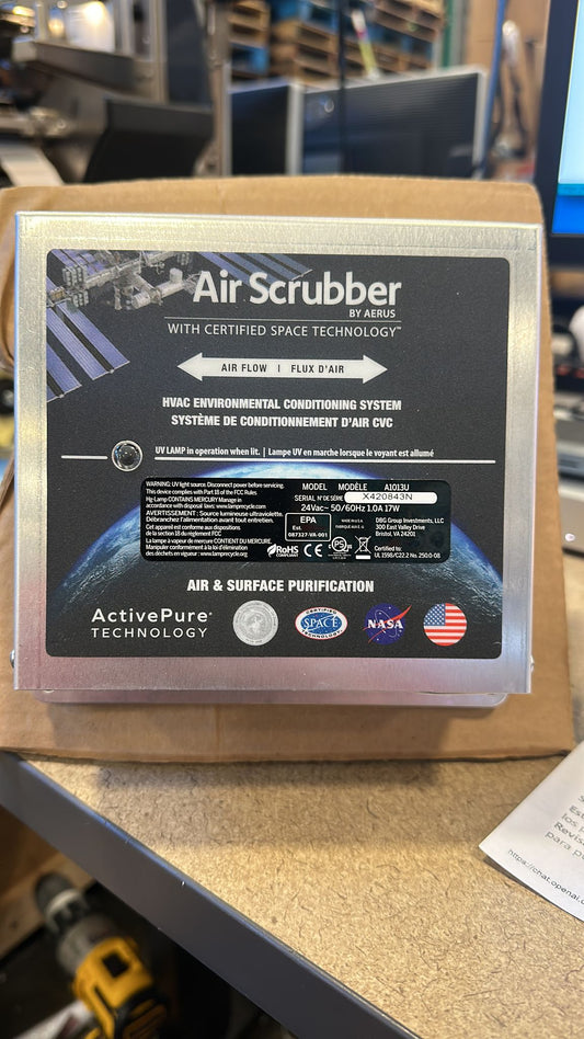 Air Scrubber Brand New Aerus 9960052 Air Scrubber Certified Space Technology Ozone A1013U