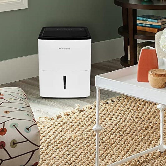 Frigidaire 22 Pint Dehumidifier. 1,500 Square Foot Coverage. Ideal for Small Rooms. 1.7 Gallon Bucket Capacity. Continuous Drain Option