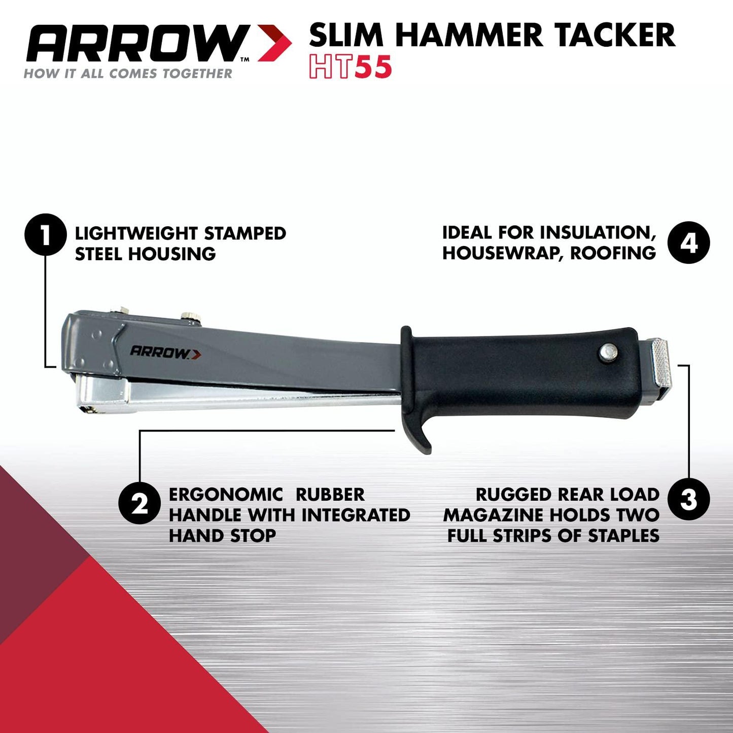 Arrow HT55 Slim Hammer Tacker