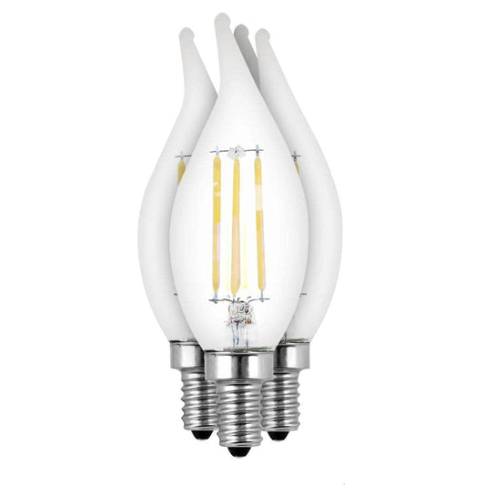 Feit Electric 18509 - BPCFC40930CAFIL/4 Decorative Chandelier Antique Filament LED Light Bulb