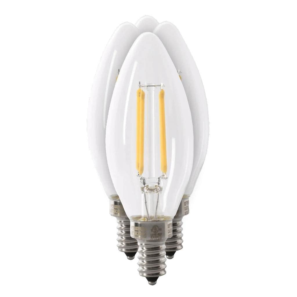 Feit Electric 18511 - BPCTC40930CAFIL/4 Decorative Chandelier Antique Filament LED Light Bulb