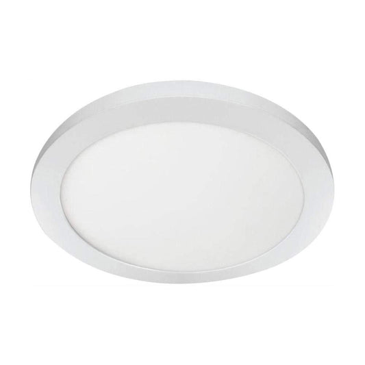 Commercial Electric 11 in. 12.5-Watt Dimmable White Integrated LED Edge-Lit Round Flat Panel Ceiling Flushmount with Col