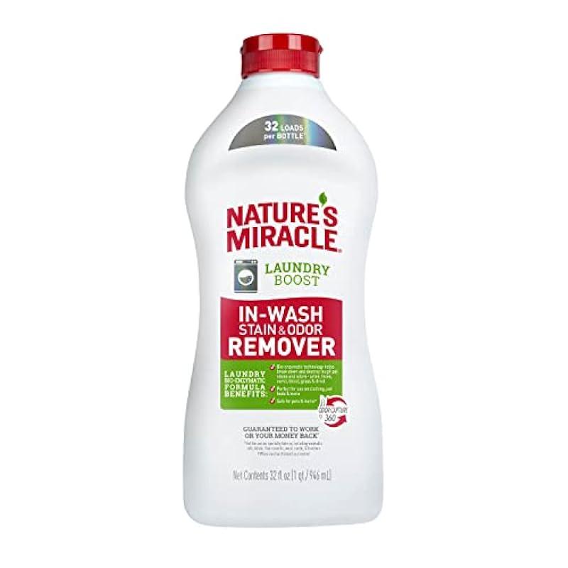 Nature's Miracle Laundry Boost In-Wash Stain & Odor Remover, 32 Oz, Stain and Odor Removing Additive For All Washing Machines