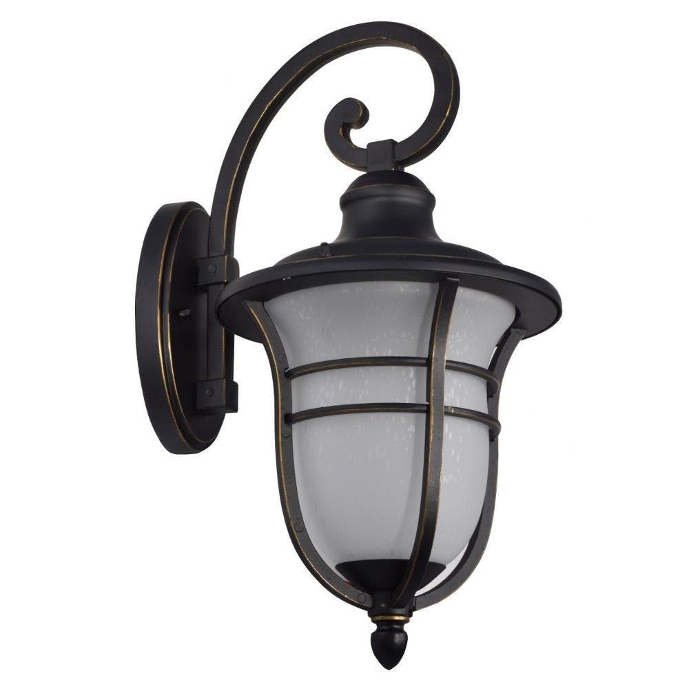 Dale Tiffany SPW17051 Impression Outdoor Wall Sconce, Black Gold