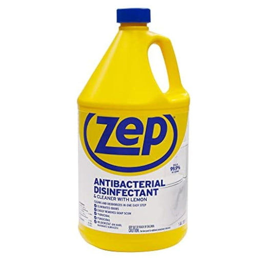 Zep Commercial 1041688 Antibacterial Disinfectant Cleaner with lemon , 1 gal Bottle