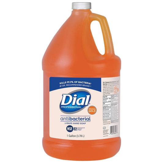 Dial Professional Gold Antibacterial Liquid Hand Soap, 1 Gallon Refill Bottle