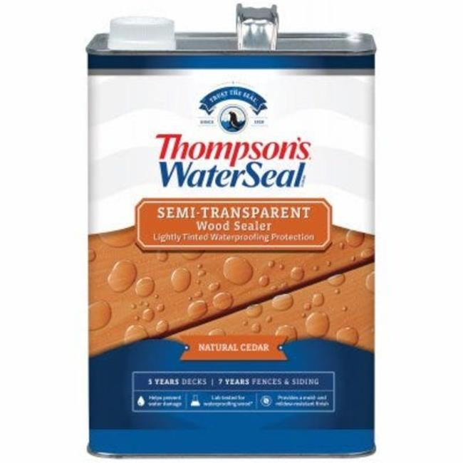 Thompsons Waterseal 185958 1 gal Solid Waterproofing Stain, Natural Cedar