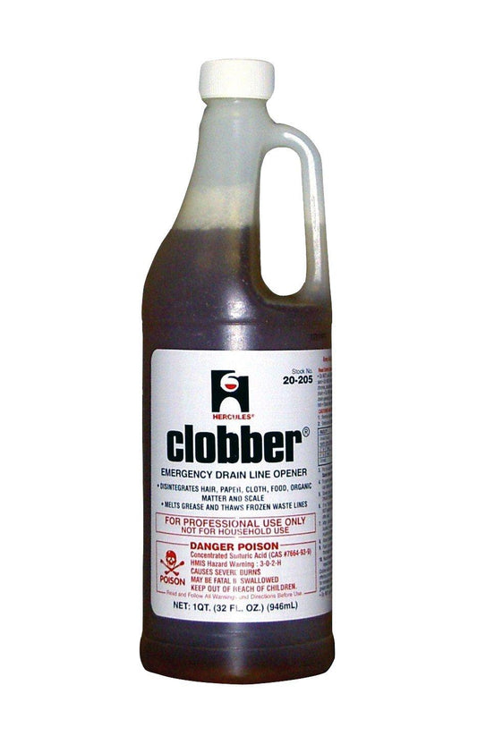 20205 HERCULES 20205 1 QUART CLOBBER DRAIN CLEANER