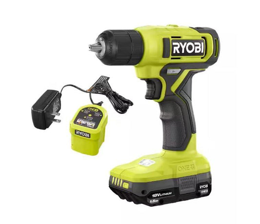 RYOBI - ONE+ 18V Cordless 3/8 in. Drill/Driver Kit with 1.5 Ah Battery and Charger - PCL201K1