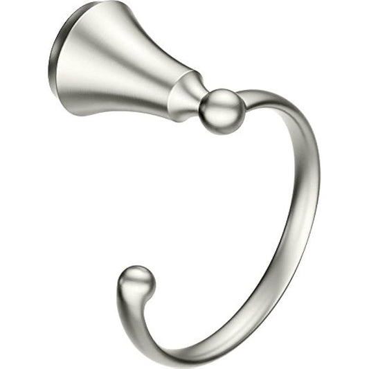 Moen CSI YB5286BN Wynford Bathroom Hand -Towel Ring, 5.43 x 3.90 x 5.43 inches, Brushed Nickel