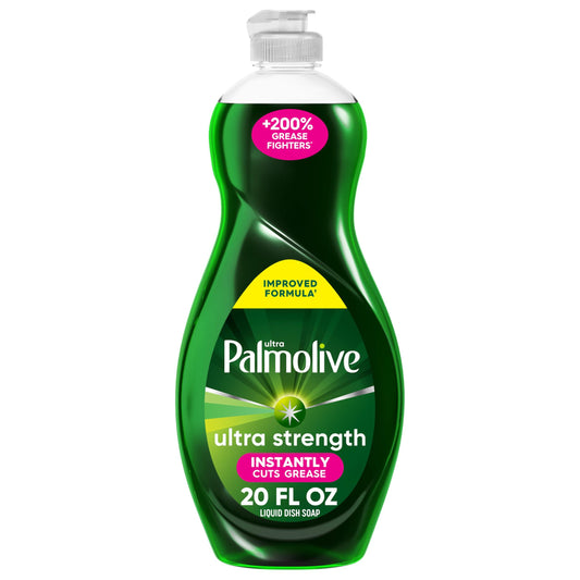 Palmolive Ultra Strength Liquid Dish Soap, Original Green, 20 Fluid Ounce