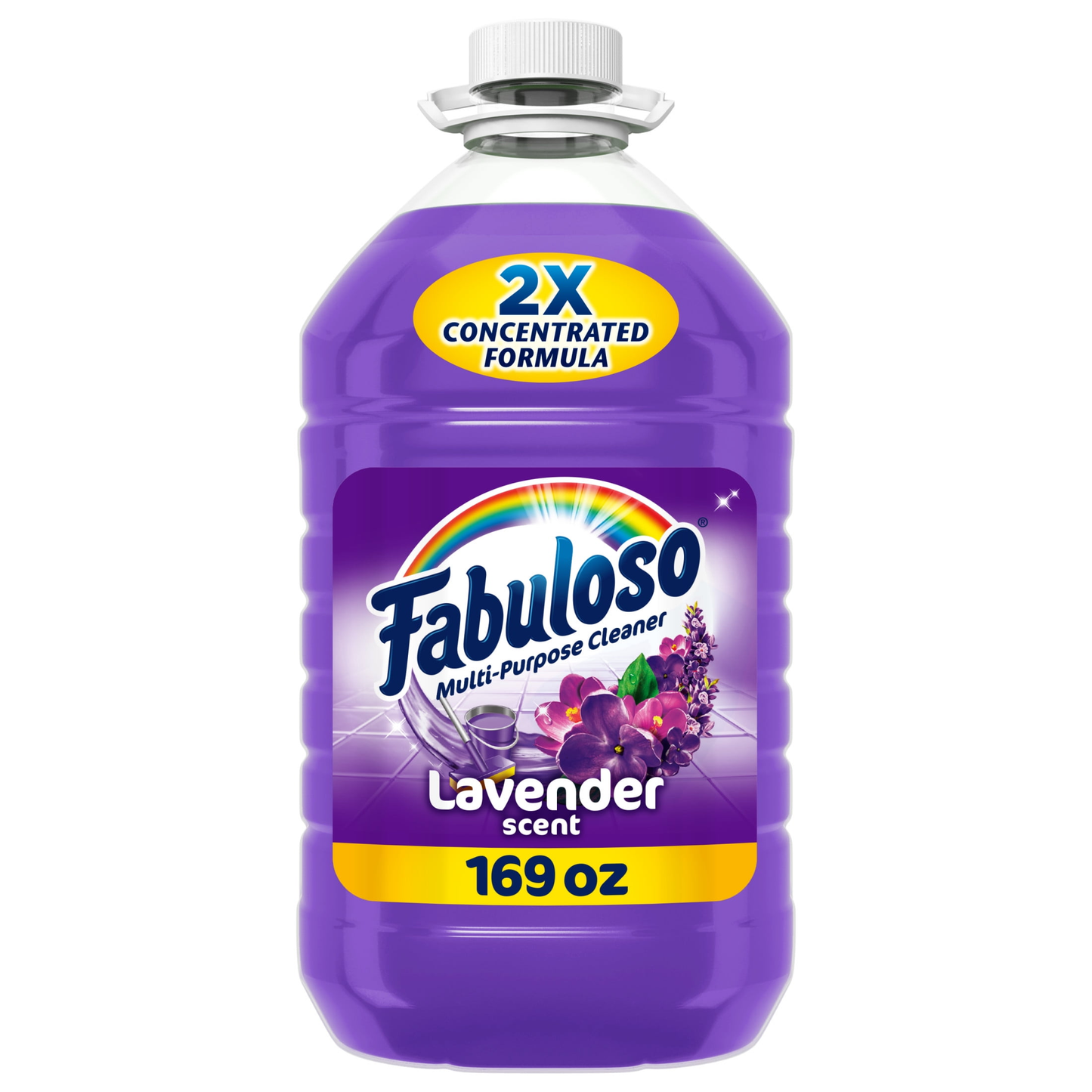 Fabuloso Multi-Purpose Cleaner, 2X Concentrated Formula, Lavender Scent, 169 oz