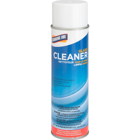 Genuine Joe 02103 Glass and Multi-Surface Cleaner, Aerosol Can, 19 oz.