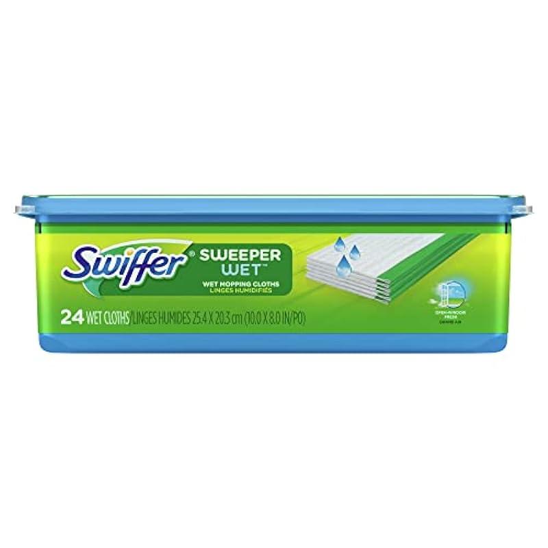 Swiffer® Sweeper Wet Mopping Pad Multi-Surface Refills For Floor Mop, Open Window Fresh Scent, Pack Of 24 Refills