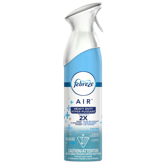 Febreze Odor-Fighting Air Freshener, Heavy Duty Crisp Clean, 8.8 fl oz