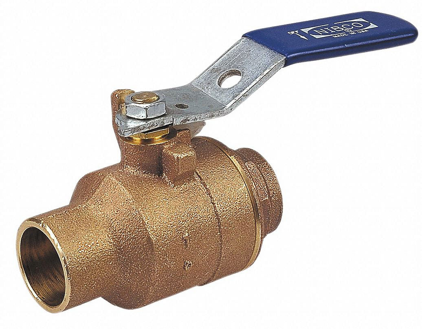 Nibco Bronze Ball Valve,Sweat,1-1/2 in  S58570 1-1/2