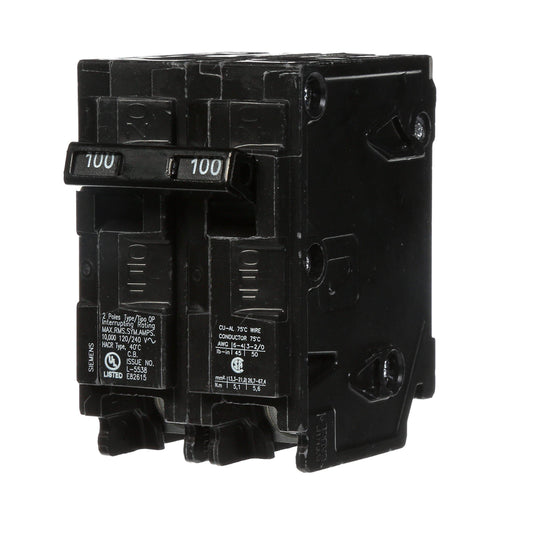 Siemens Q2100_3PK 100 Amp Double Pole Type QP Circuit Breaker