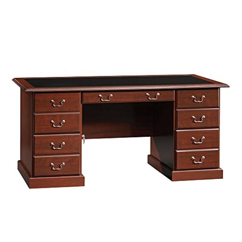 Sauder Heritage Executive Desk, Classic Cherry Finish