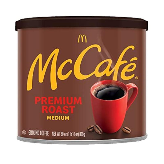 McCafe Premium Roast, Medium Roast Ground Coffee, 30 oz Canister