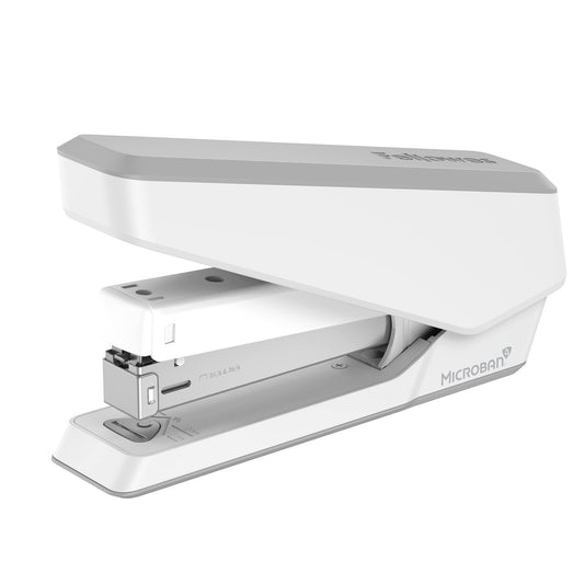 Fellowes LX850 EasyPress Office Stapler, Full Strip Effortless One-Touch Stapler for Classroom, Home and Office, Holds Full Strip of Staples, 25 Sheet Capacity, White