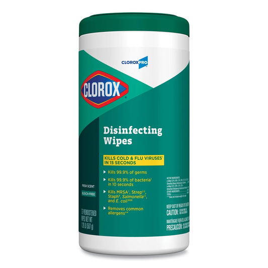 Clorox Commercial Solutions Disinfecting Wipes, Green,