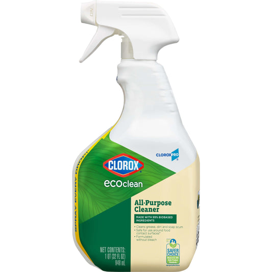 Clorox CloroxPro EcoClean All-Purpose Cleaner Spray Bottle, 32 Fluid Ounces