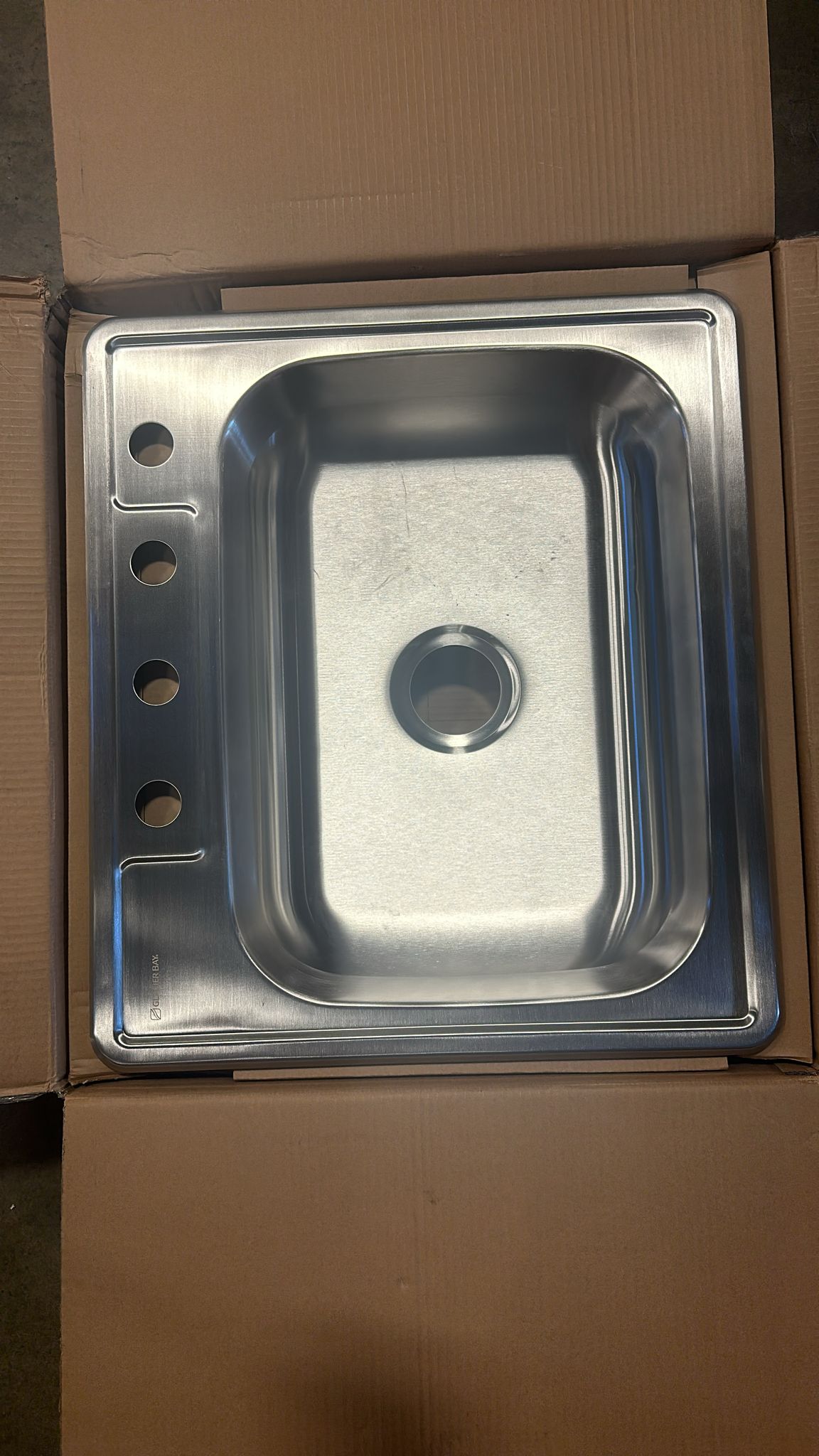 Glacier Bay Model # VT2522A18SHA1 25 in. Drop-In Single Bowl Kitchen Sink with Faucet & Sprayer